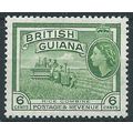 British Guiana 1954 SG336 6c Yellow-Green Mount...