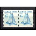 2134 14c Iceboat Very Fine MNH Dry Gum CNP Left...
