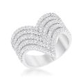 Vera 1.42ct CZ Rhodium Vintage Inspired Cocktai...