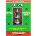 LIVERPOOL v NEWCASTLE UNITED FA CUP FINAL 1974