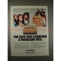 1980 Ampex Tape Ad with the Bee Gees & Blondie ...