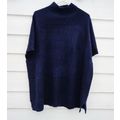 Womens Isaac Mizrahi Live Navy Blue Cashmere Sw...