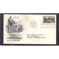 FDC Art Craft 1243 5c Jerked Down (Cachet-Typed...