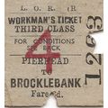 Liverpool Overhead Railway Edmondson Ticket - P...