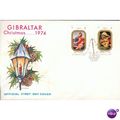 Gibraltar FDC 1974 - SG 335-336 - Christmas 1974