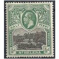 St Helena 1912 SG72 1/2d Black & Green Mounted ...