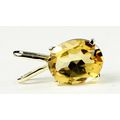 Citrine, 14KY Gold Pendant, P002