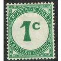 British Guiana 1940 Postage Due 1c Green SGD1 MM