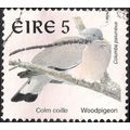EIRE, BIRDS, Wood pigeon, white 1998, 5c