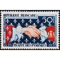 France. 1959 50f S.G.1443 Mounted Mint