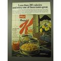 1972 Kellogg's Special K Ad - Less Than 240 Calories