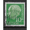 GERMANY 1954 SG1109 10pf GREEN PRES HEUSS FINE ...
