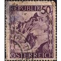 AUSTRIA, Landscape, violet 1945, 50 Groschen