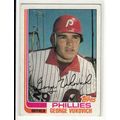 1982 Topps baseball card 389 George Vukovich- P...