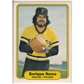 1982 Fleer baseball card 496 Enrique Romo– Pirates