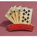 Old Playing Cards City Pin Badge - Las Vegas US...