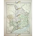 Monmouthshire, Wales, Map, Book Illustration, 1895