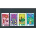 singapore stamps mnh sg178 sg 178 set 1972 nati...
