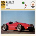 Collectors Club card. Classic Cars. Maserati 250F