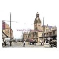 ptc4662 - Yorks. - Horse & Wagons along Bradfor...