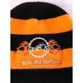Black & Orange Striped BikersHaveRights.com Bea...