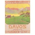 Sommerkurort Davos in WW1 Graubunden Schweiz Sw...