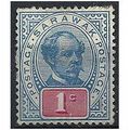 Sarawak 1901 SG36b 1c Ultramarine & Rosine Moun...