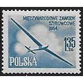 Mi 854 b: 1 Z. 35 pale blue International Glidi...