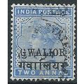 Gwailor (ICS) 1889 SG21 2a Dull Blue Fine Used ...