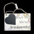 Chalk Board Grandparents Waiting for Baby Hangi...