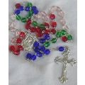 Colorful glass beads Rosary