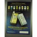 1978 Kent Golden Lights 100's Cigarettes Ad