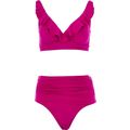 LAUREN RALPH LAUREN Ruffled High Waisted Bikini...
