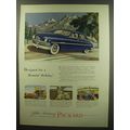 1949 Packard Eight Touring Sedan Ad - Designed for a Roamin' Holiday