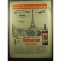 1959 Dubonnet Aperitif Ad - Fly to the heart of...