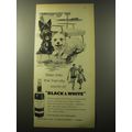 1960 Black & White Scotch Advertisement - Step into the friendly world