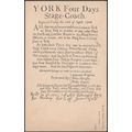 Four Days Stage-Coach, Black Swan, York, c.1910...