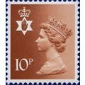 GB QEII 1980 Northern Ireland 10p Orange Brown ...