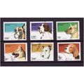 BENIN 1995 DOGS SG1305 / 1310 SET 6 VALS FINE USED