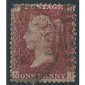 1858 SG43 1d Red Plate 206 Good/Fine Used Check...