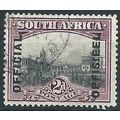South Africa 1928 O5 2d Grey & Maroon OFFICIAL ...