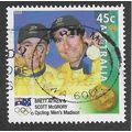 AUS 2000 45c 'GOLD MEDAL- CYCLING MENS MADISON'...