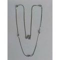 Silver Knot Link Chain Silver Chain Necklace Sn...