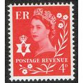 Northern Ireland 1968 4d Bright Vermilion SGNI9 UM