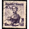 Austria 1948 National Costumes 40g Used Stamp