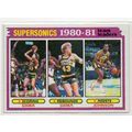 80 81 TOPPS TEAM LEADERS SUPERSONICS