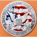 USA We The People. Challenge Coin. 1.50". Silve...