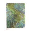 IRISES, by Claude Oscar Monet unused vintage po...