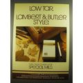 1980 Lambert & Butler Cigarettes Ad - Low Tar