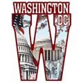 Washington D.C. Capitol W Collage Fridge Magnet